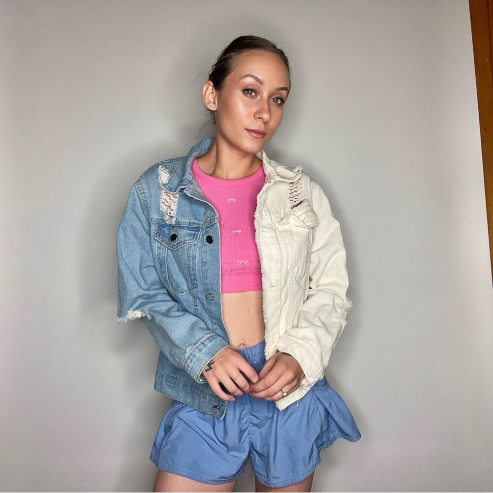 Two-Tone Denim Jacket - image 2